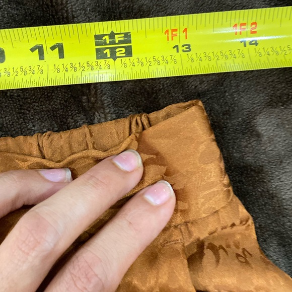 A.L.C Silk Jameson Bronze Animal Print Cropped Culotte Trouser Size 0 - Picture 3 of 13